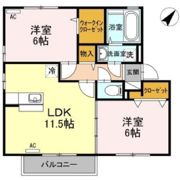 リビングタウン観音寺D棟の間取り画像