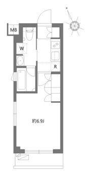 アジールコート東大井の間取り画像