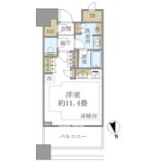 白金ザ・スカイ東棟の間取り画像