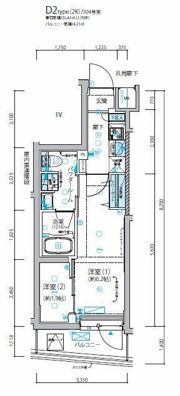 メインステージ成増Ⅱの間取り画像