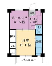 ビレッジハウス浦田2号棟の間取り画像
