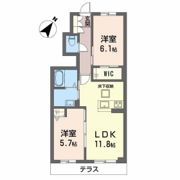 シャーメゾン瀬戸の間取り画像