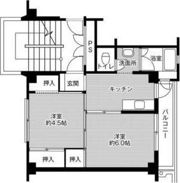 ビレッジハウス落合3号棟の間取り画像