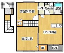 フォレスト平野B 西棟の間取り画像