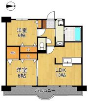 クレール長尾IIの間取り画像