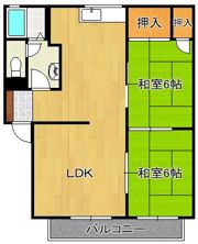 P-ARK曽根 E棟の間取り画像