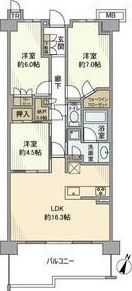 プラウド八事ガーデンの間取り画像