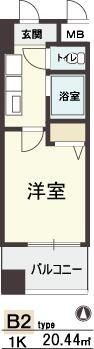HOPE CITY天神橋の間取り画像