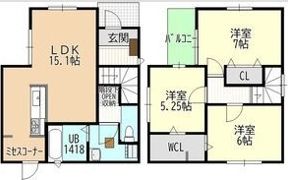 春岡1-22KODATEXⅣC棟の間取り画像