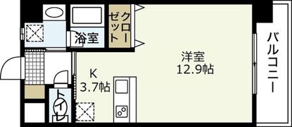 ミロワール舟入の間取り画像