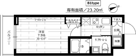 ステージファースト戸越銀座の間取り画像