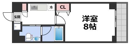 アーデン京町堀ウエストの間取り画像