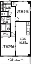嶋田マンションの間取り画像