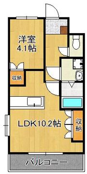 メイプル館の間取り画像