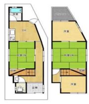 貸家 寝屋川市黒原新町の間取り画像
