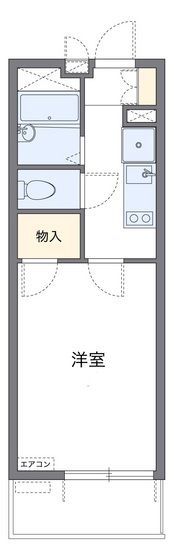 レオパレスシャルマン タナカⅡの間取り画像