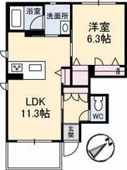 Dear Court新涯の間取り画像