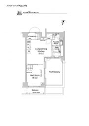 プラウドフラット学芸大学Ⅱの間取り画像