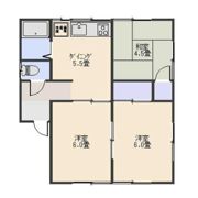 長沼町戸建の間取り画像