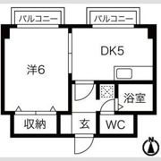 Belong香里園(旧 フォンティーヌ香里園)の間取り画像
