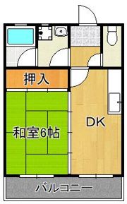 コンプレート中津口の間取り画像