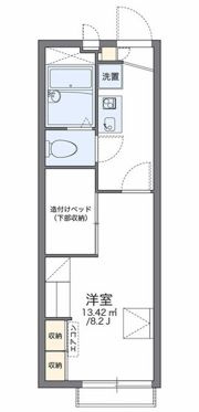 レオパレスライトスペースⅡの間取り画像