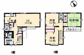 メゾネット川内 A棟の間取り画像