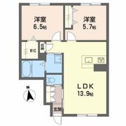 アルフラットひめばら B棟の間取り画像