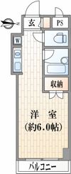 コンフォート武蔵浦和101の間取り画像