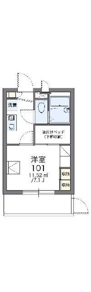 レオパレス日野OGMⅡの間取り画像
