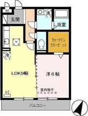 クラージュの間取り画像