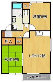 ヴァンベール大浦A棟の間取り画像