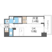 ズーノクルーズ江坂の間取り画像