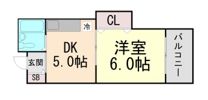 シャンクレール石橋の間取り画像