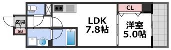サージュ天王寺の間取り画像