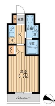 HF関内レジデンスの間取り画像