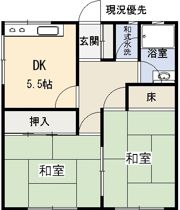 コスモハイツの間取り画像