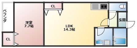シャンタラム吹田の間取り画像
