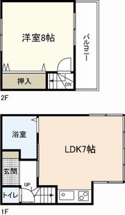 白島中町借家の間取り画像