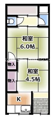 枚方市新町2丁目文化の間取り画像
