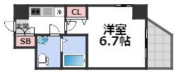 SERENiTE本町refletの間取り画像