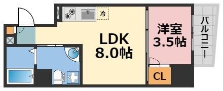セレニテ上町台の間取り画像