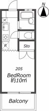 AP199 ドウエルいどやAの間取り画像