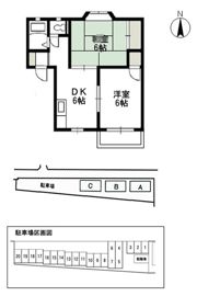 サンライズ平野 Cの間取り画像
