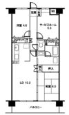 プリムヴェール戸田壱番館の間取り画像