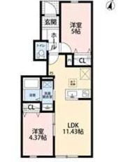 リーブルファイン足立辰沼の間取り画像
