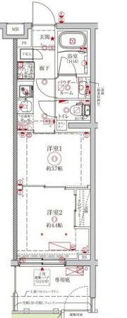 クレイシアIDZ中野野方の間取り画像
