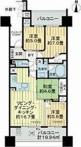 ライオンズ桜山レジデンスの間取り画像