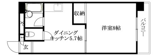 ルナ・ソレイユ桑原の間取り画像