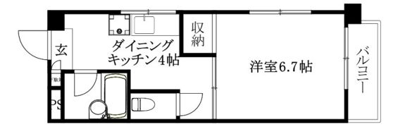 ルナ・ソレイユ桑原の間取り画像